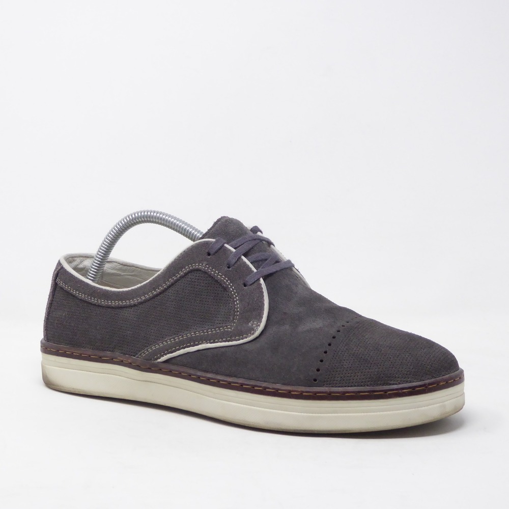 Johnston & Murphy J&M Denby Mens Sneakers Gray Suede Perforated 9M 27-1447